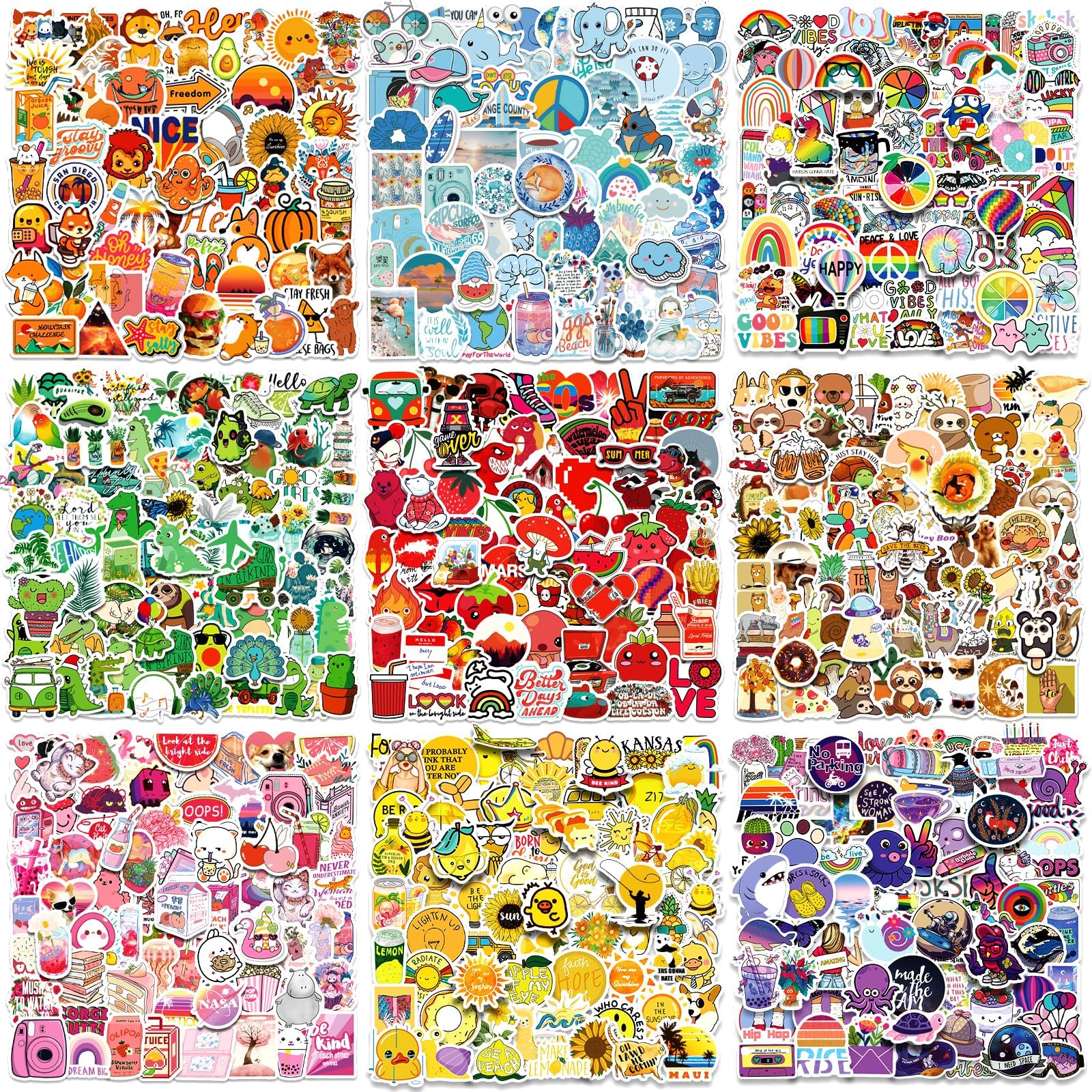 Amazon.com: 1000 Pcs Water Bottle Stickers for Kids, Kids Stickers Bulk ...