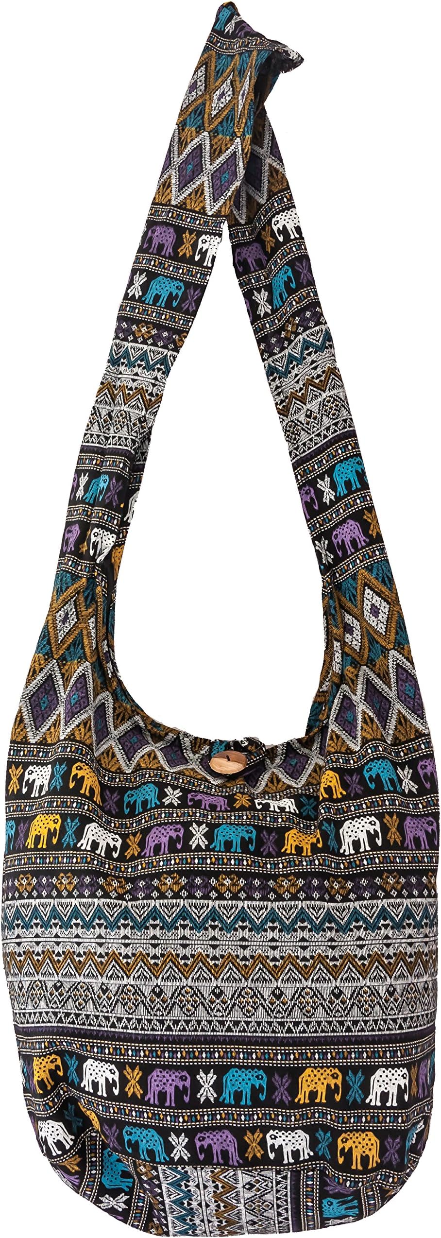 CCcollectionsSling Bag Cotton - Large Boho Hippie Hobo Handbag - 40 Prints - unisex Crossbody Bag