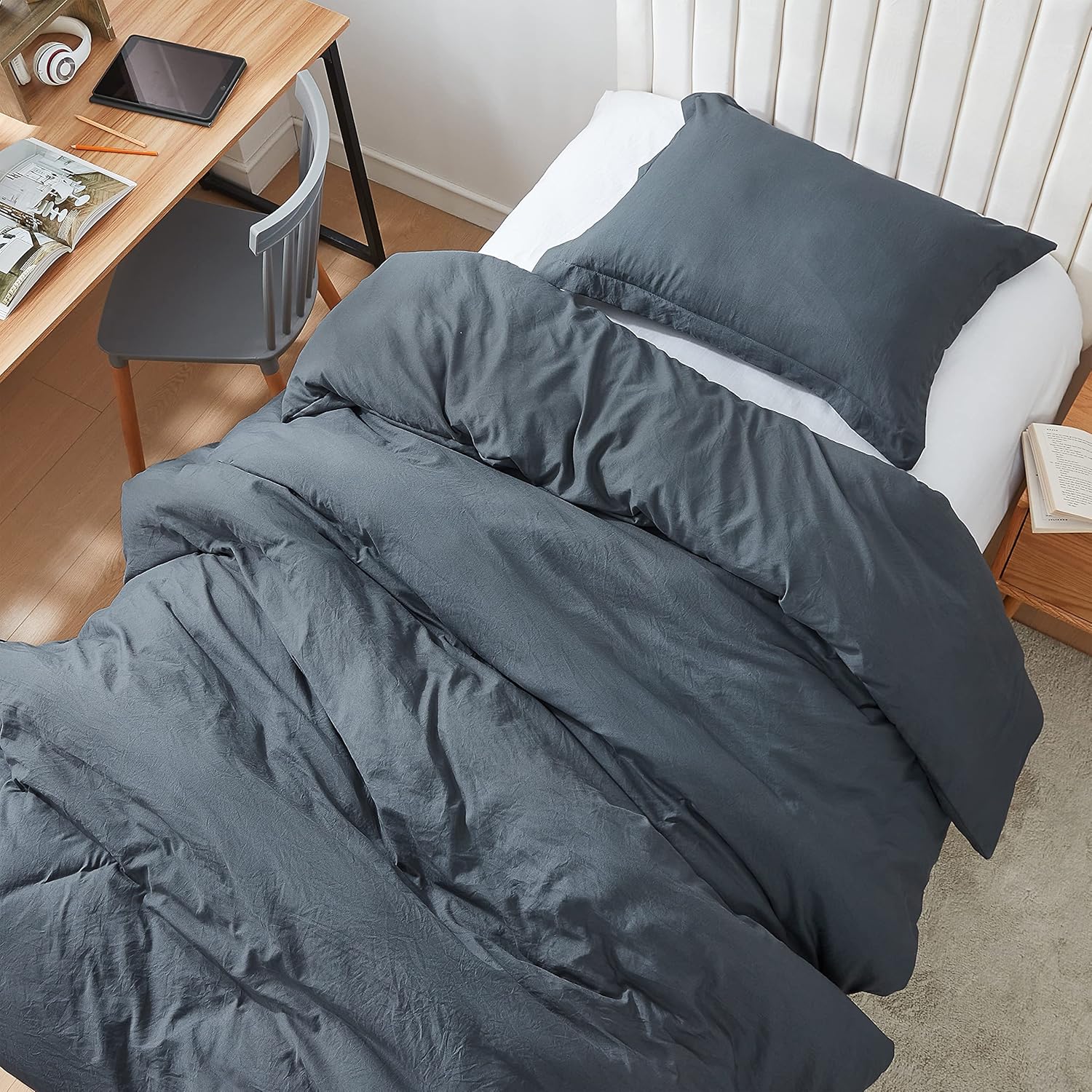 Byourbed Natural Loft Twin XL Comforter Set - Faded Black