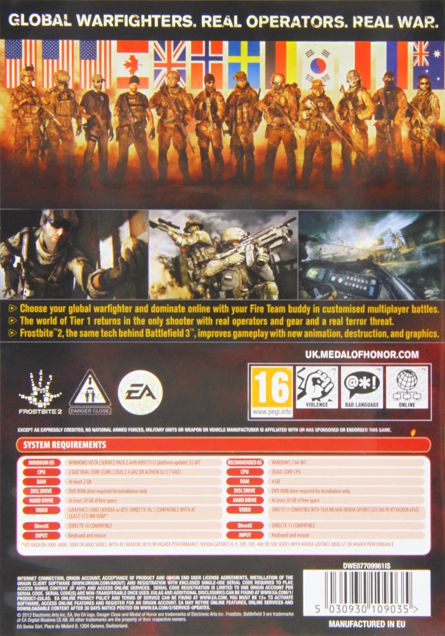 Medal of Honor Warfighter (PC DVD) : Amazon.co.uk: PC