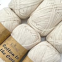 Vista 43 de Cotton to The Core - Hilo de algodón para ganchillo, paquete de 6 (852 yardas/300G), patrones gratuitos, apto para principiantes, hilo suave