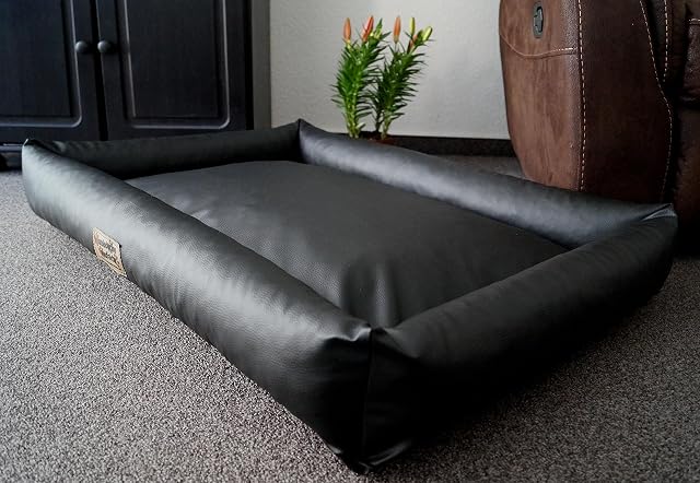 Cama para perros Hundebettenmanufaktur, sofá para dormir, de piel sintética, impecable