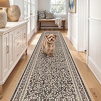 Vista 10 de Alfombra Pasillo Lavable 2x10 - Alfombra de Pasillo Alfombras y Tapetes de Cocina Antideslizante Lavable Impermeable Alfombra Pasillo para Sala