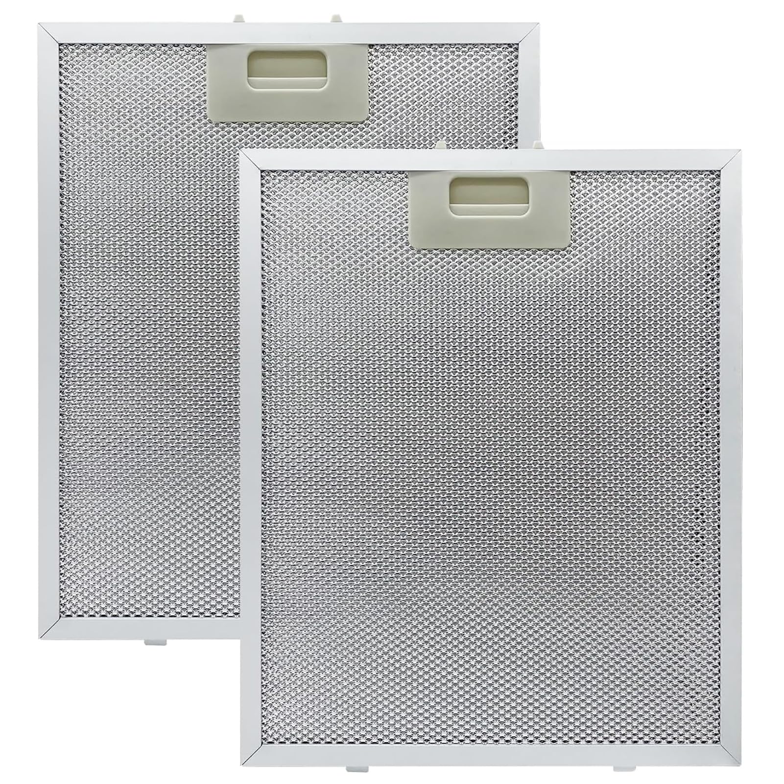 2 Pack Cooker Hood Filter Replacement Metal Grease Filter, Universal Mesh Hood Extractor 320x260mm 5-Layer Aluminum, Vent Filter Fit for Many Leading Brand of Cooker Hood
