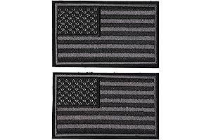 Tactical USA Flag Patch - Black & Gray American Pride