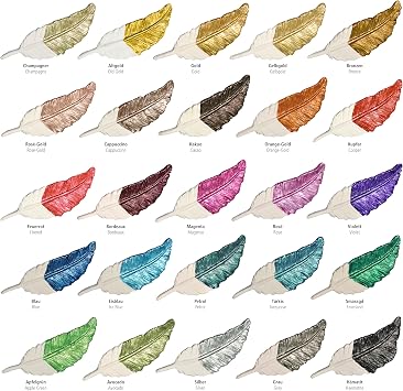 Viva Decor Maya Gold (Apple Green) 1.52 Fl Oz - Shiny metallic acrylic paint for creative works on wood, glass, and porcelain. Impact-resistant, smudge-proof, and weatherproof for long-lasting results