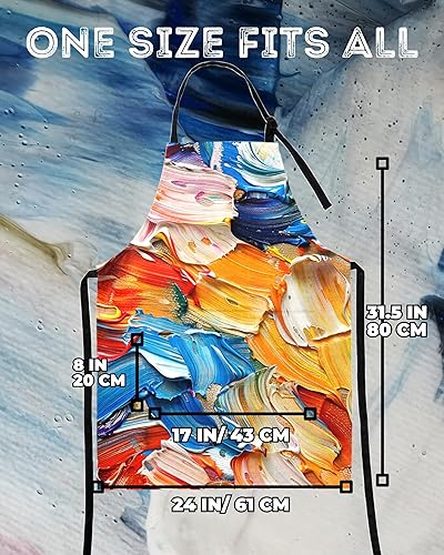Miniatura 2 de InnoBeta Delantal de artista regalos para pintores con bolsillos, delantales de pintura, regalos para amantes de la pintura