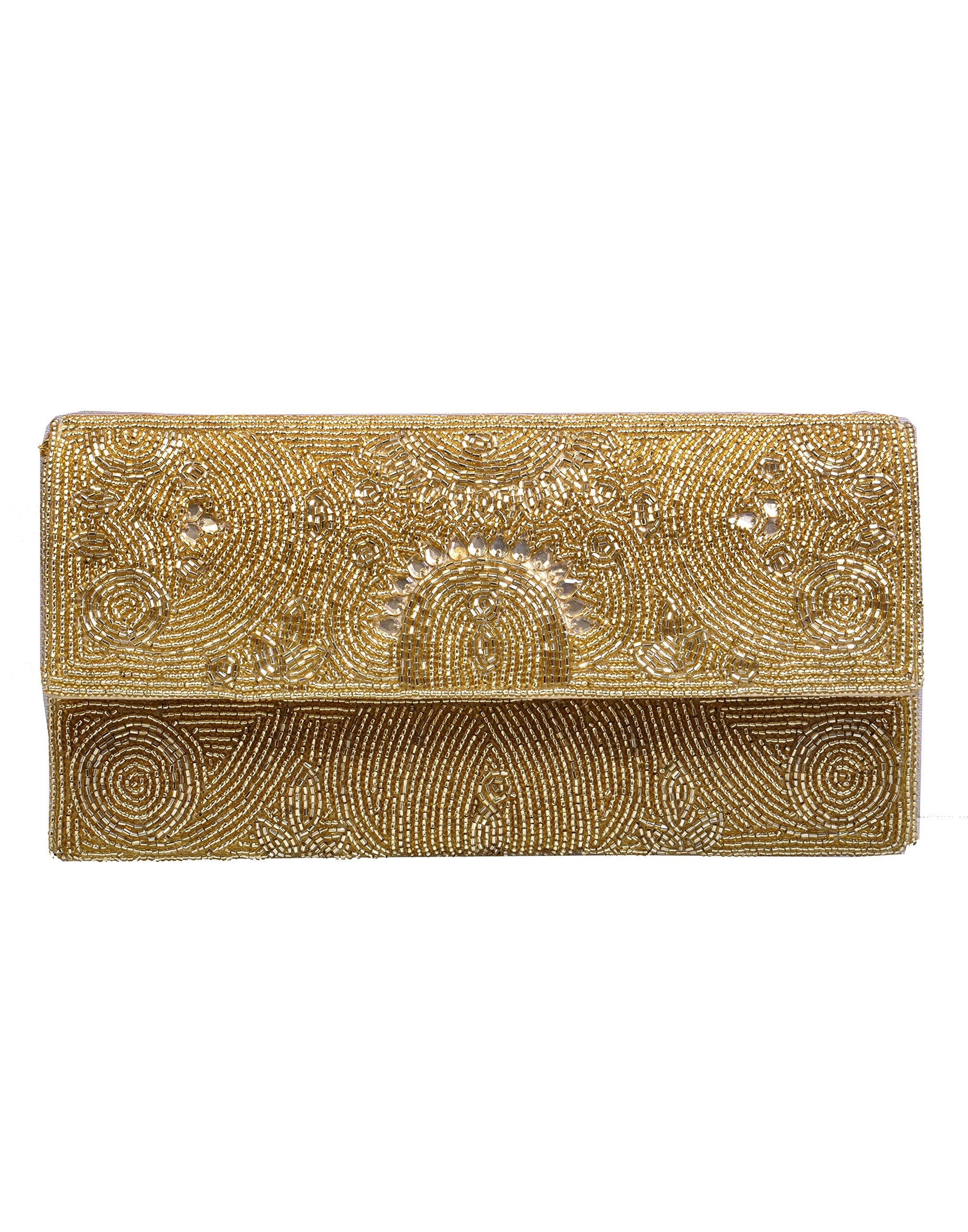 DUCHESS Women Handicraft Item Very Beautiful Golden Clutch (000612Bg) (B01LYW4FAV) Amazon Price History, Amazon Price Tracker