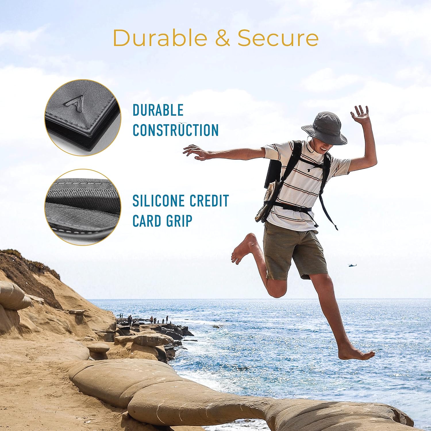 Allett Original Wallet, Onyx Black | Leather, Slim, Minimalist | RFID Blocking, Ultra Thin Bifold, Front Pocket | Holds 4-24+ Cards, Bills, Receipts | Wallets for Men & Women - Image 8