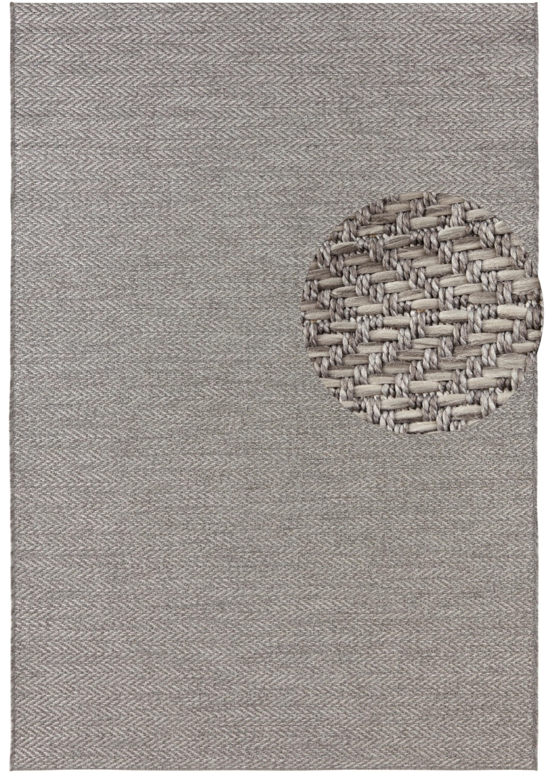 Caen Indoor and Outdoor Rug 80 x 150 cm, Handmade Look Modern Design Flat Weave, Weatherproof for Patio Balcony, Living Room - Image 2