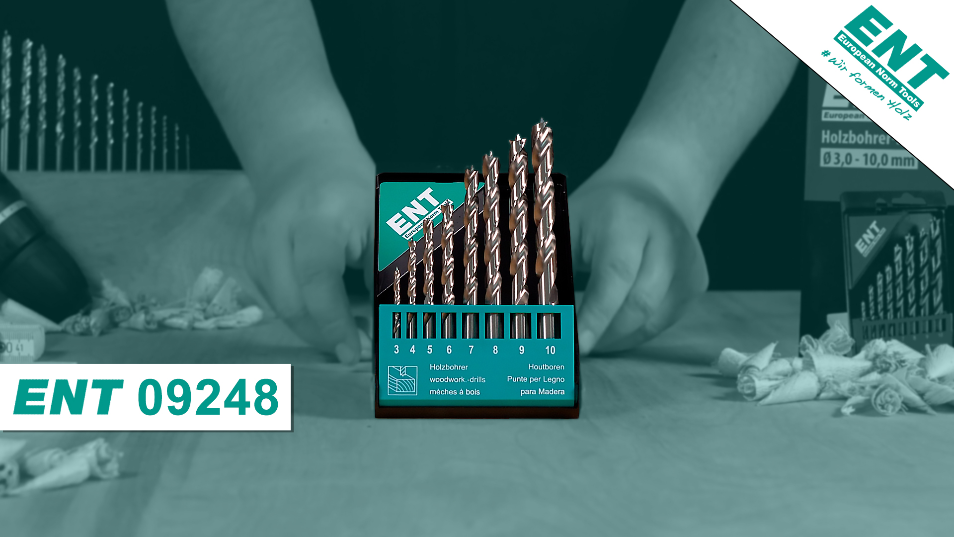 Set 6 Punte Per Legno ENT - Ø 4,5,6,8,10,12 Mm X 150 Mm, Acciaio Rettificato - Foto 11