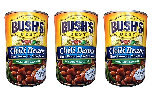 Bush's Best Pinto Beans en salsa de chile medianos chiles, 16 onzas