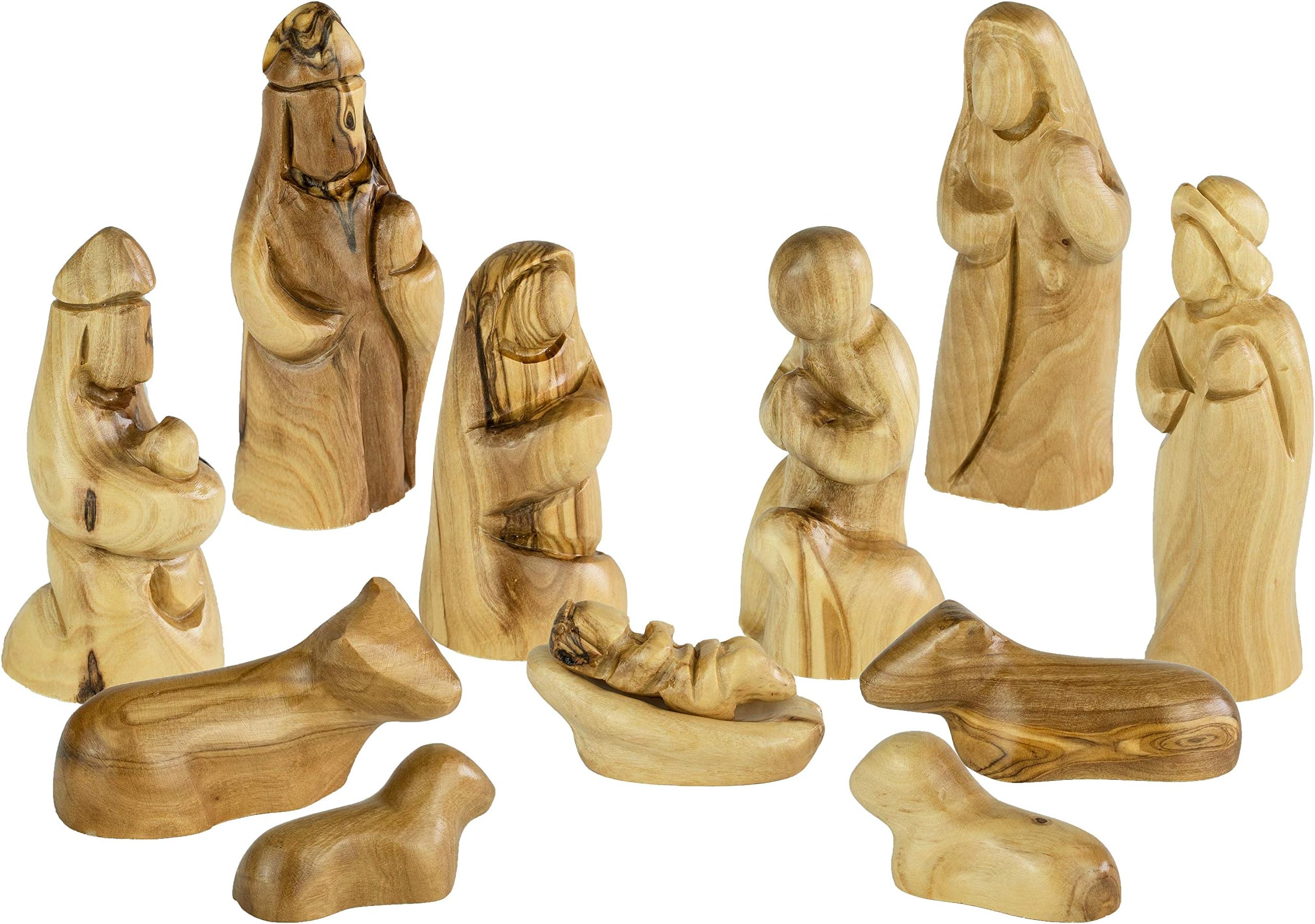 One Hundred 80 Degrees Wood and Concrete 6 Piece Nativity