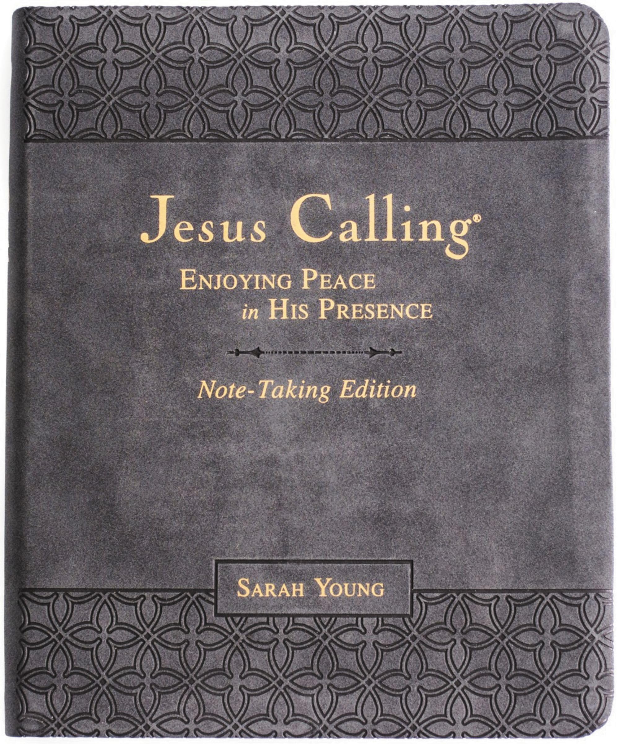 Jesus Calling Note-Taking Edition, Leathersoft, Black, with Full Scriptures: Enjoying Peace in His Presence (A 365-Day Devotional and Prayer Journal) – Perfect Father’s Day Gift for Christian Dads
