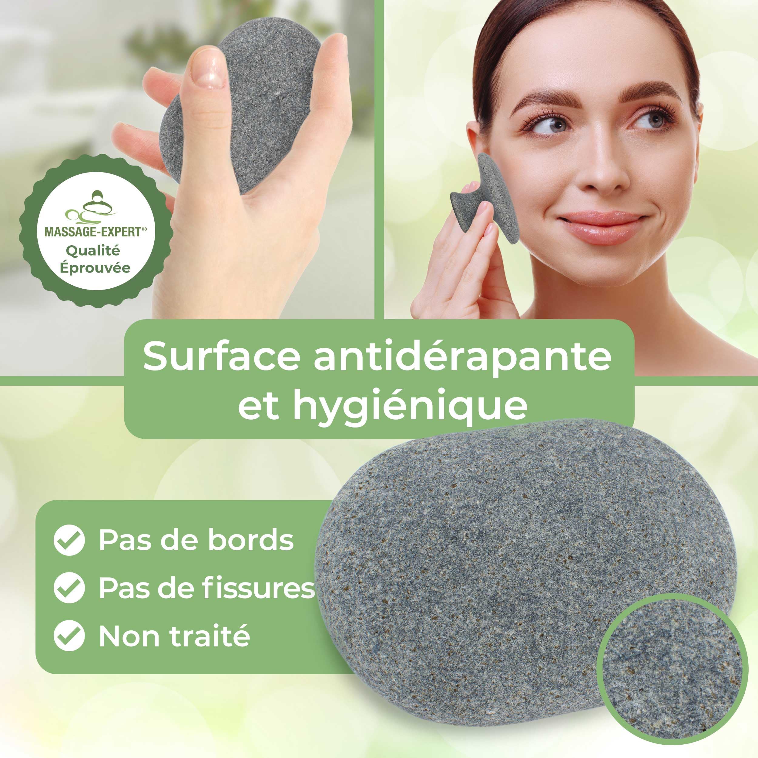 Set de Massage Pierres Chaudes PROFI avec 52 Pierres Chaudes en Basalte Certifié Authentique pour Beaucoup de Chaleur