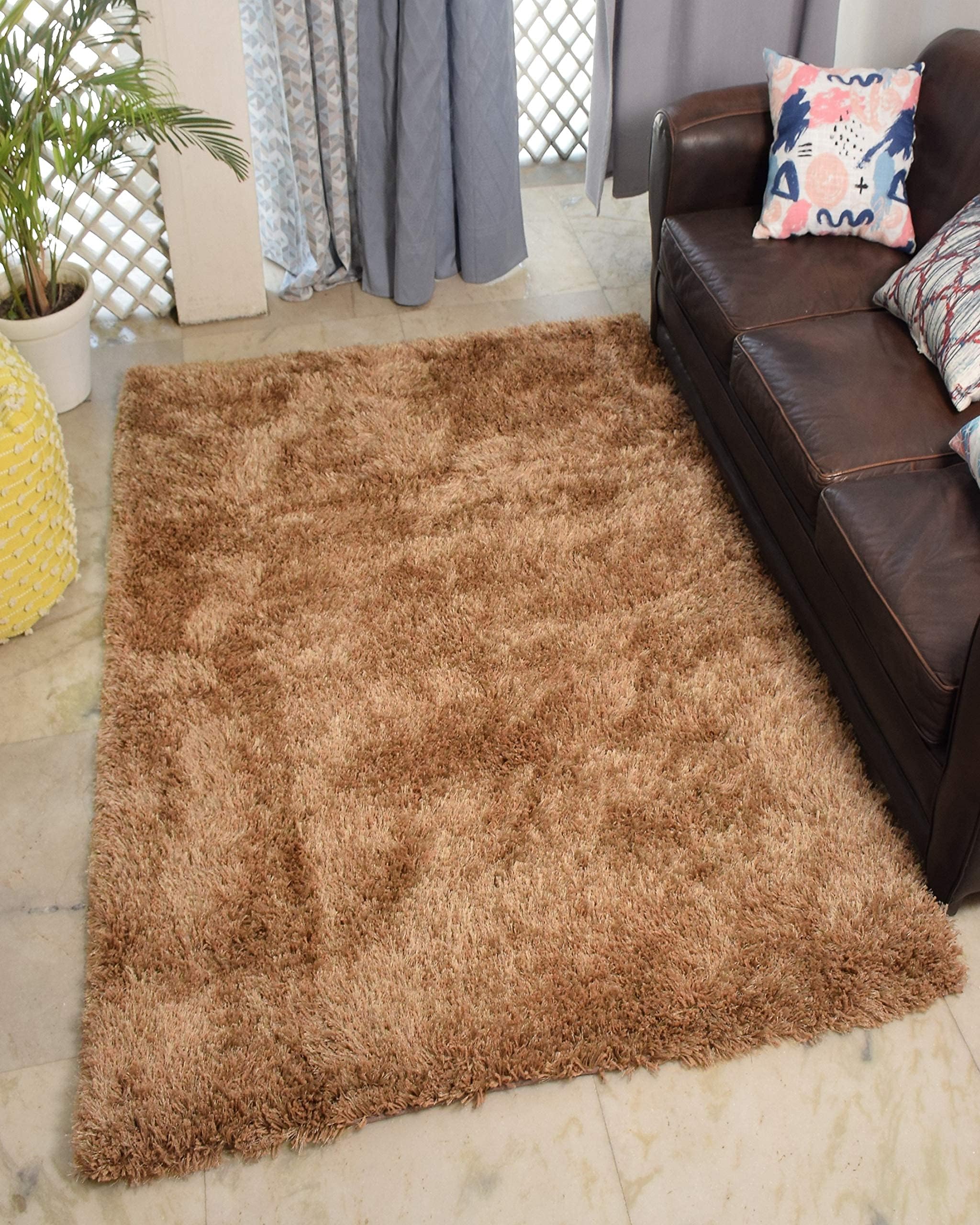 AVI Living Chevron Carpet||GSM : 200| Color : Beige| for Home Men Women