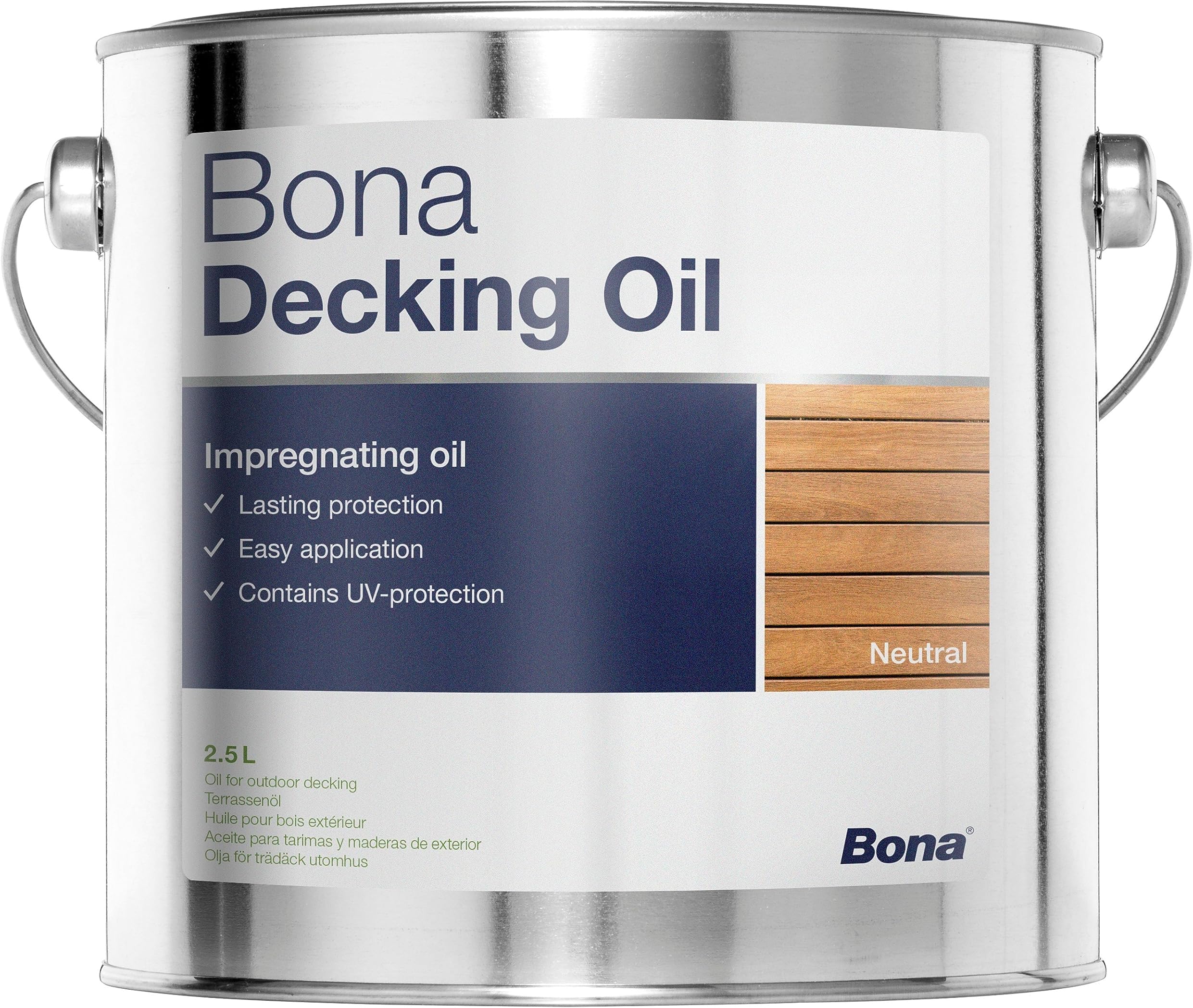 Decking Oil Neutral Shade (2.5 Ltrs)(88 oz) (Specially Designed For Outdoor/Exterior Wood/Wooden Surfaces, Wood Polish) Cobalt Free Formula | Wood Oil | Wood Finish | Plant Based Oil