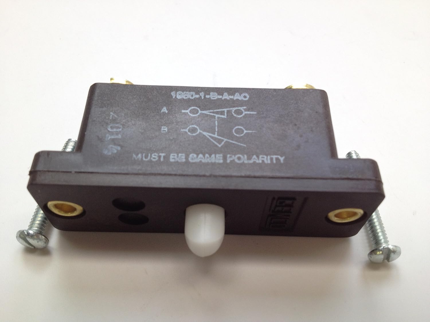 Ametek Gemco 1950-1-B-A-AO Snap Action Switch: Single Pole Double Throw, Black, Manual Operation