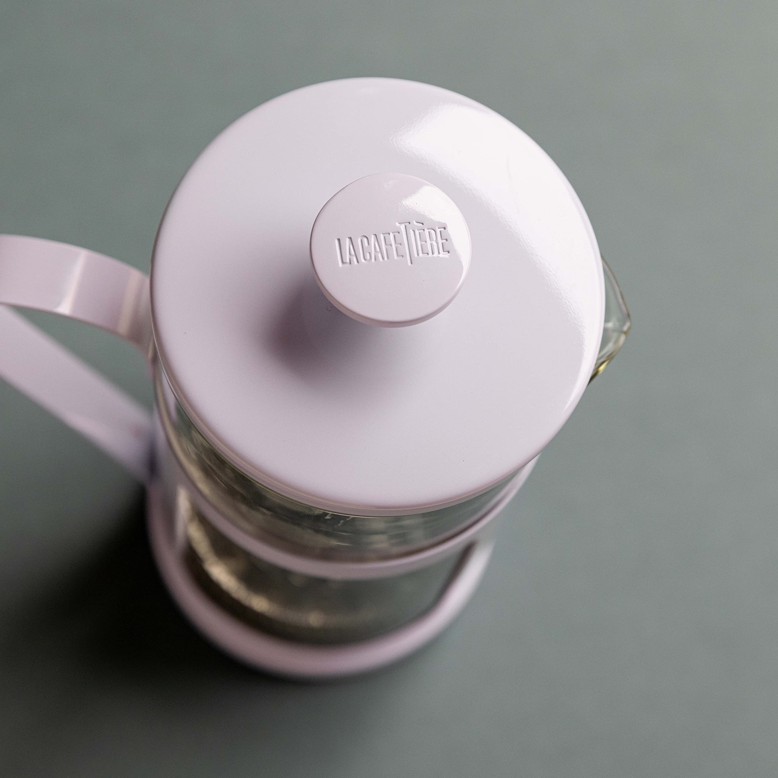La Cafetière Monaco Cafetera de Acero Inoxidable, Ocho Tazas, Lavanda, Estuche de Regalo