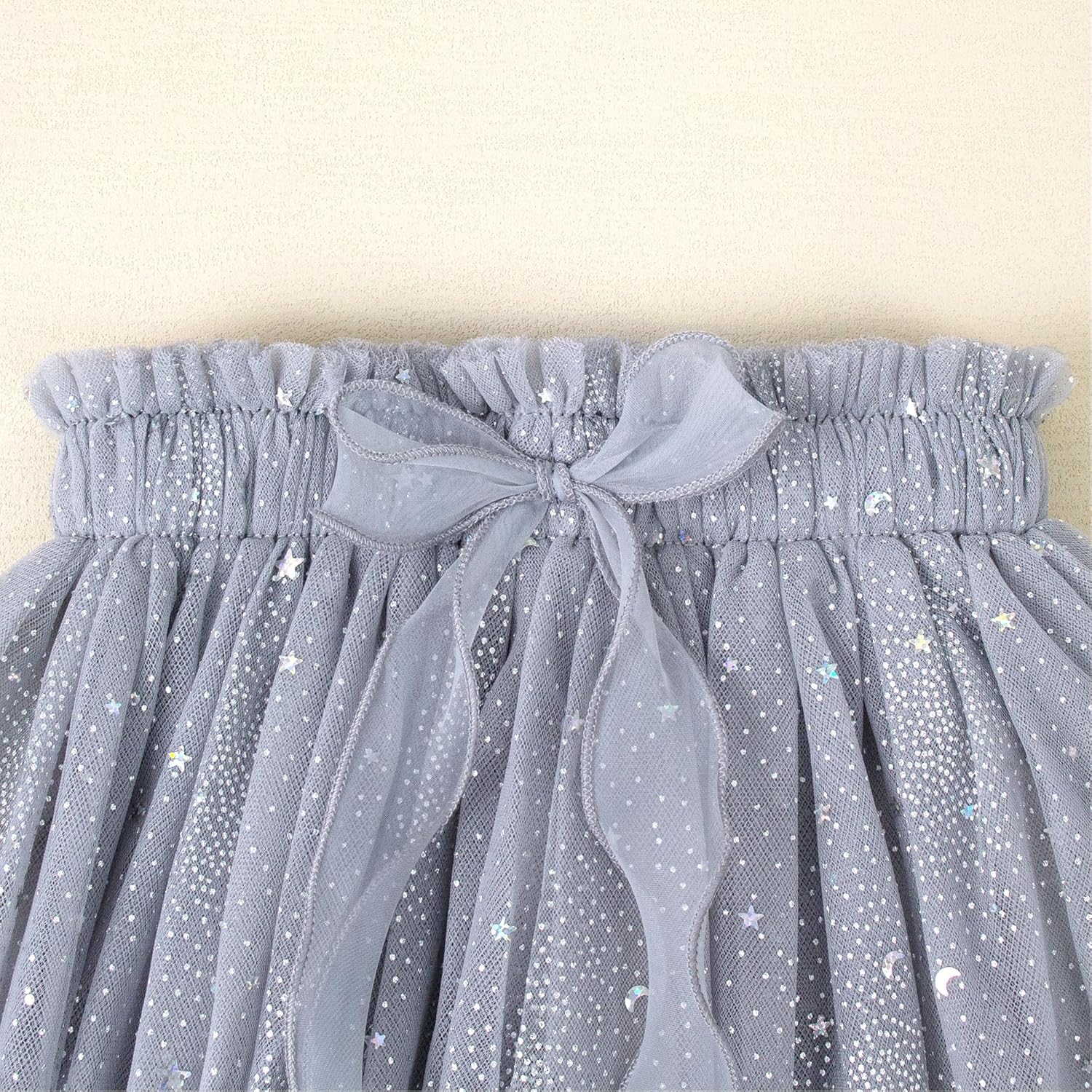 LYSMuch 3T-10Y Toddler Girls Tutu Skirt Stars Sequins Girl Short Skirts Princess Birthday Party Sparkle Bow Tulle Dress - Image 6