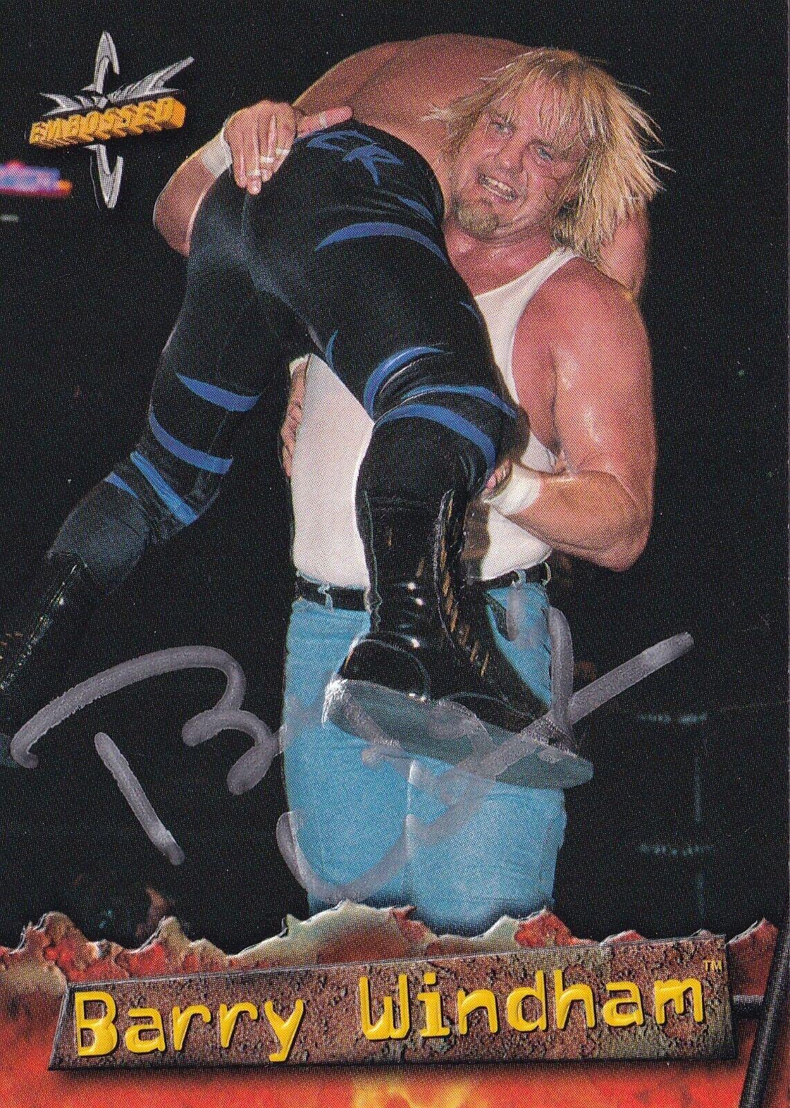 Barry Windham Signed 1999 WCW Topps Embossed Card 27 WWE Pro Wrestling  Autograph - Autographed Wrestling Cards at Amazon's Sports Collectibles  Store