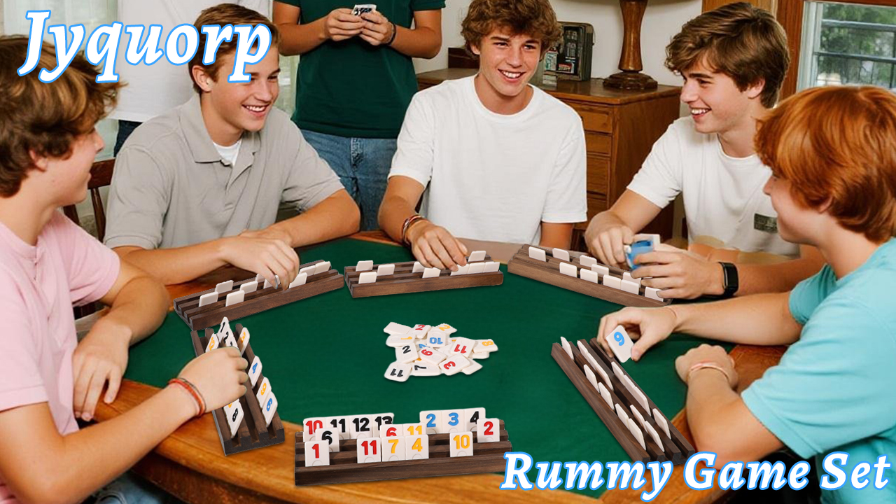 RUMMY 3点ダイニングセットNo.2607● ※現金、クレジット、スマホ決済対応 Amazon.com: Jyquorp Rummy Cube 8Player Edition with 8 Wooden Racks