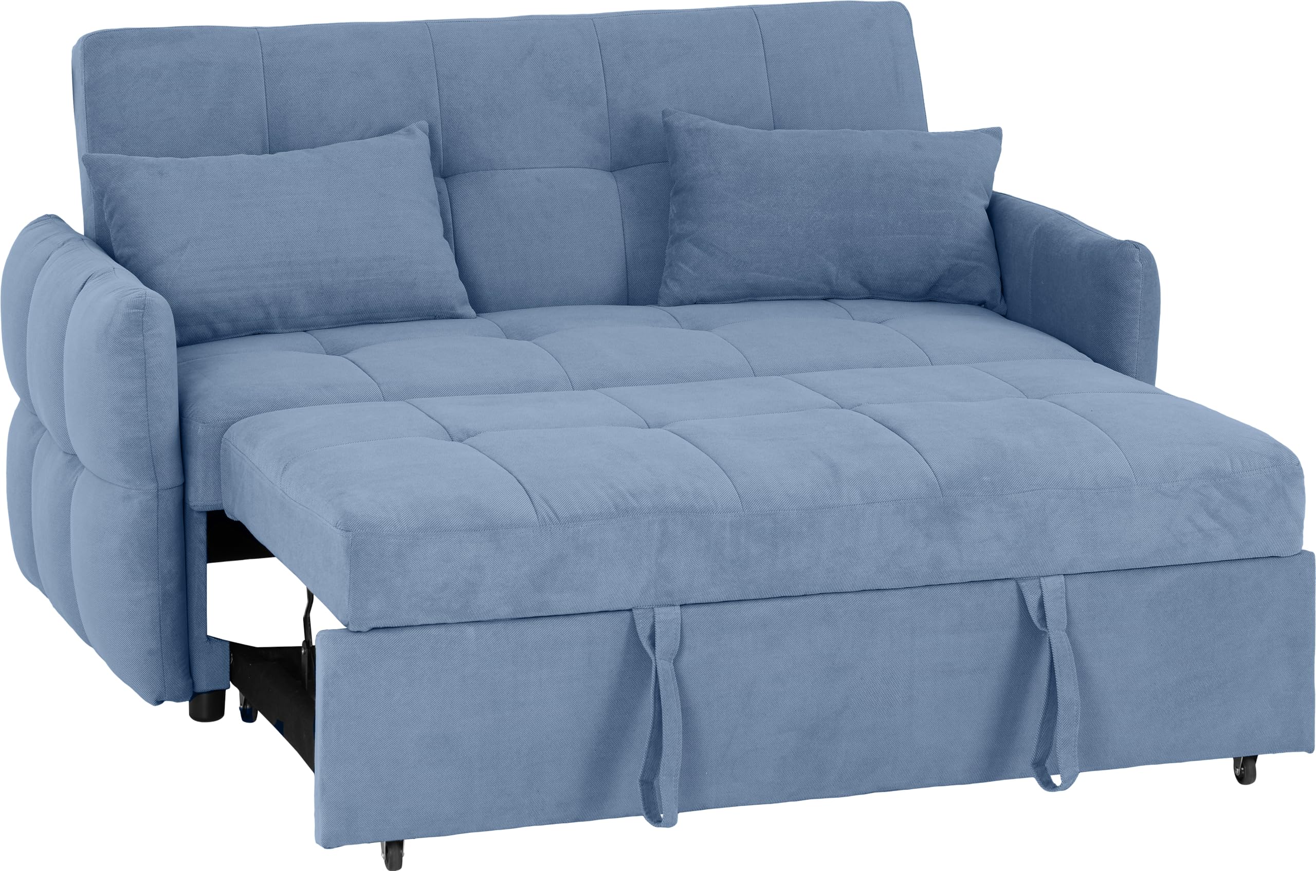 Seconique Unisex Blue Chelsea Sofa Bed In