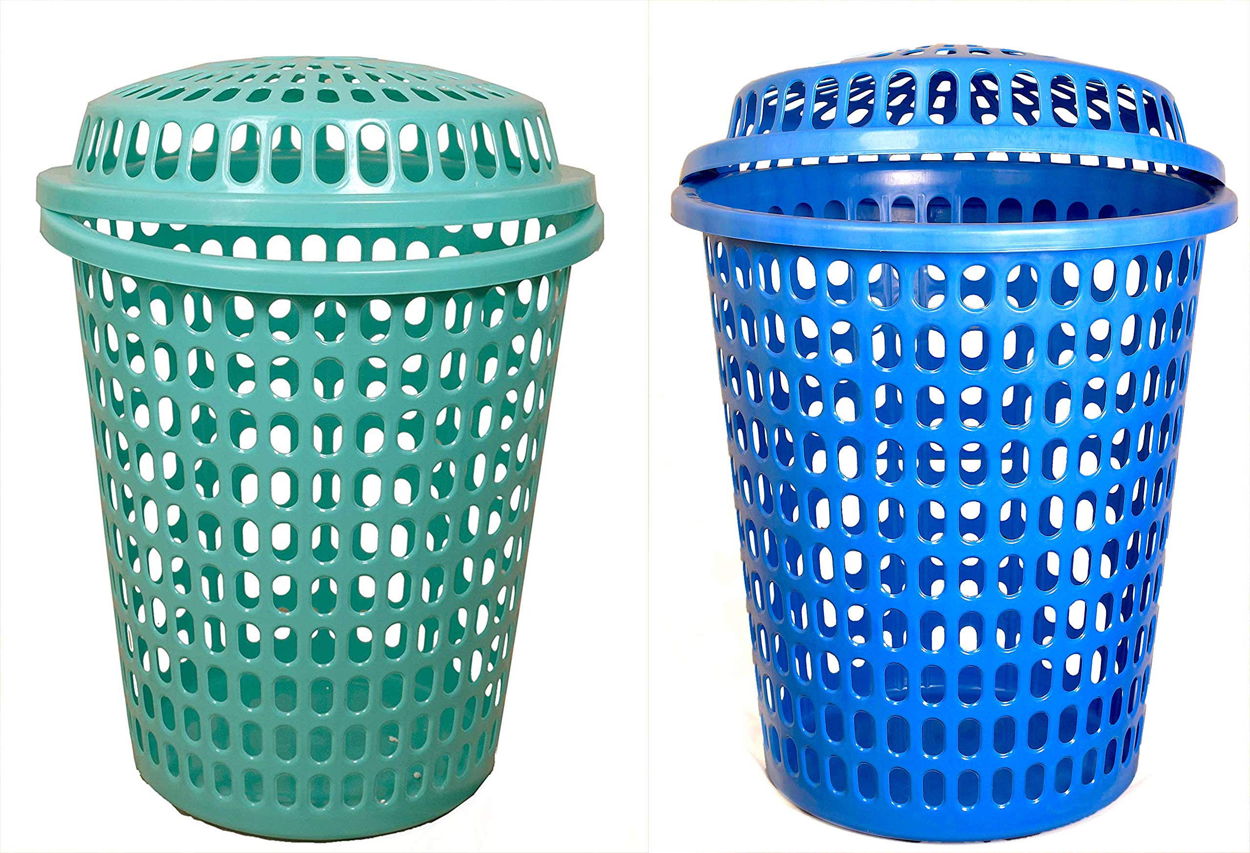 Durable Laundry Basket with Lid - 50L -17
