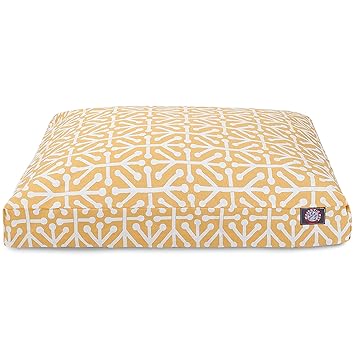 Majestic Pet Aruba Rectangle Pet Bed, Small, Citrus