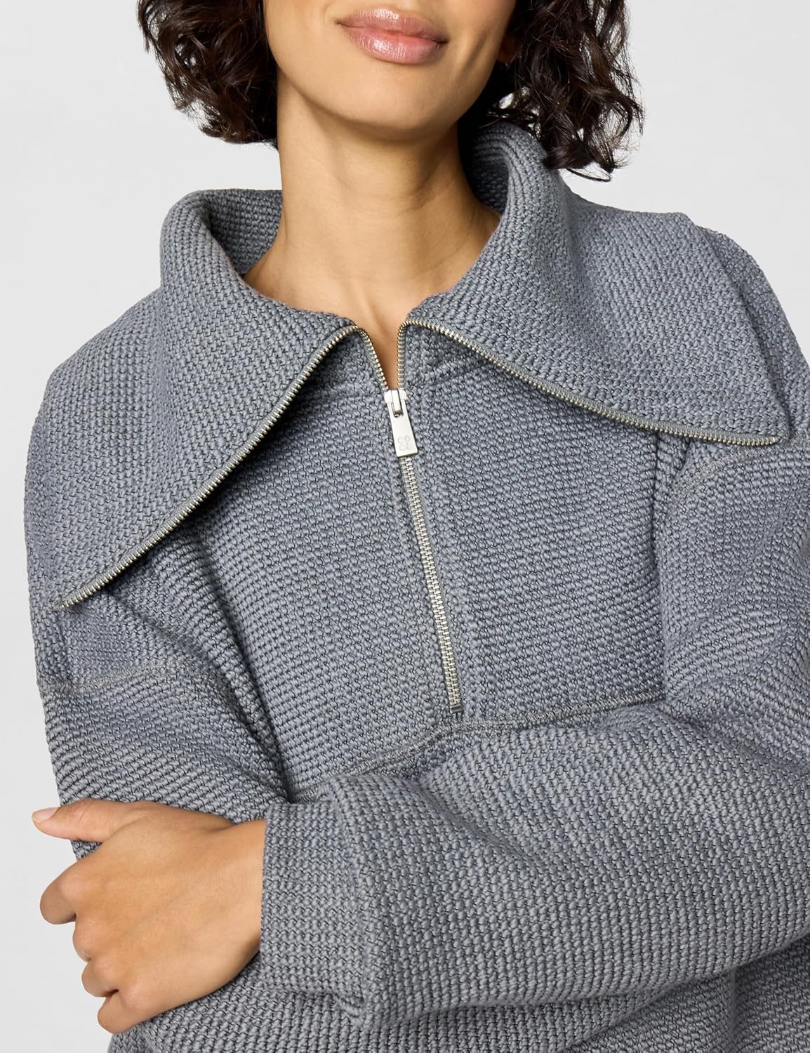 Sweaty Betty Women's Restful Boucle Half Zip Sweatshirt - Image 5