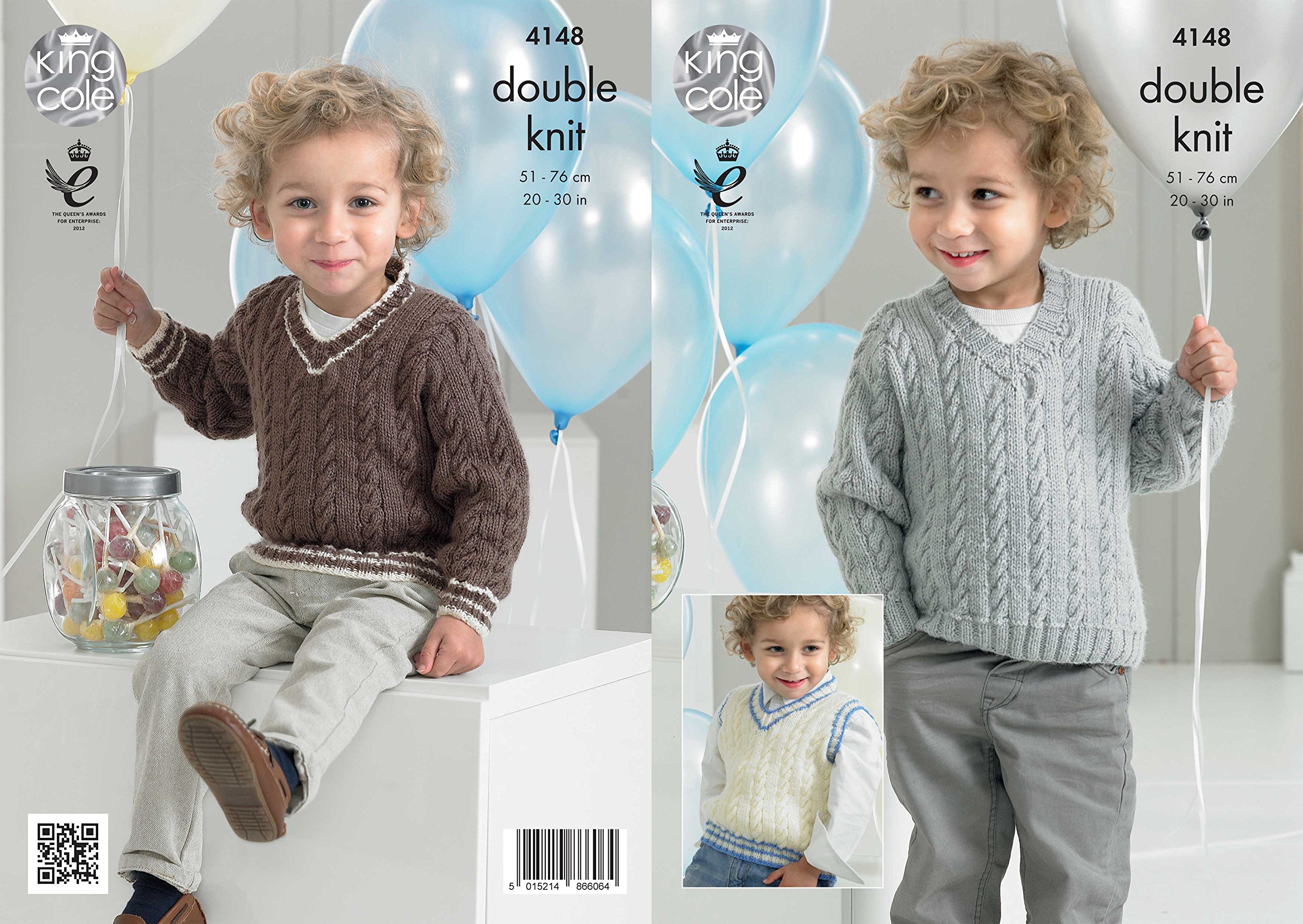 Material Multicolor King Cole 4148 Knitting Pattern Childs Slipover And Sweaters To Knit In Comfort Dk