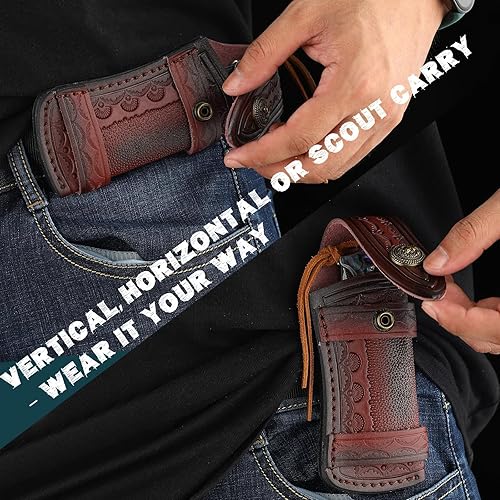 Miniatura 8 de DRACHENADER Cuchillo plegable de gran Damasco para regalo, azul japonés, hecho a mano, de acero de Damasco, cuchillo de bolsillo, cuchillo de