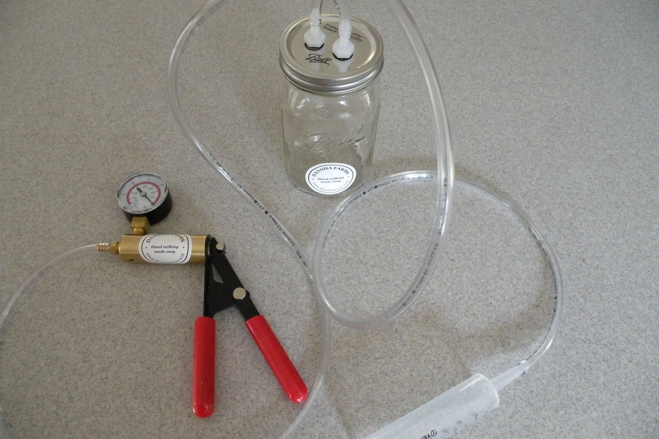 Milk Machine Vacuum-Manual Pulse Manual Pump Goat, Sheep, Cow One Quart One Teat Patent US9,635,830 B2 go to e-Bay