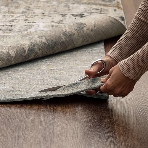 Miniatura 3 de Mohawk Home - Almohadilla para alfombra antideslizante con agarre de 4 x 6 pies, fieltro de doble superficie de 38 de grosor + agarre de goma,