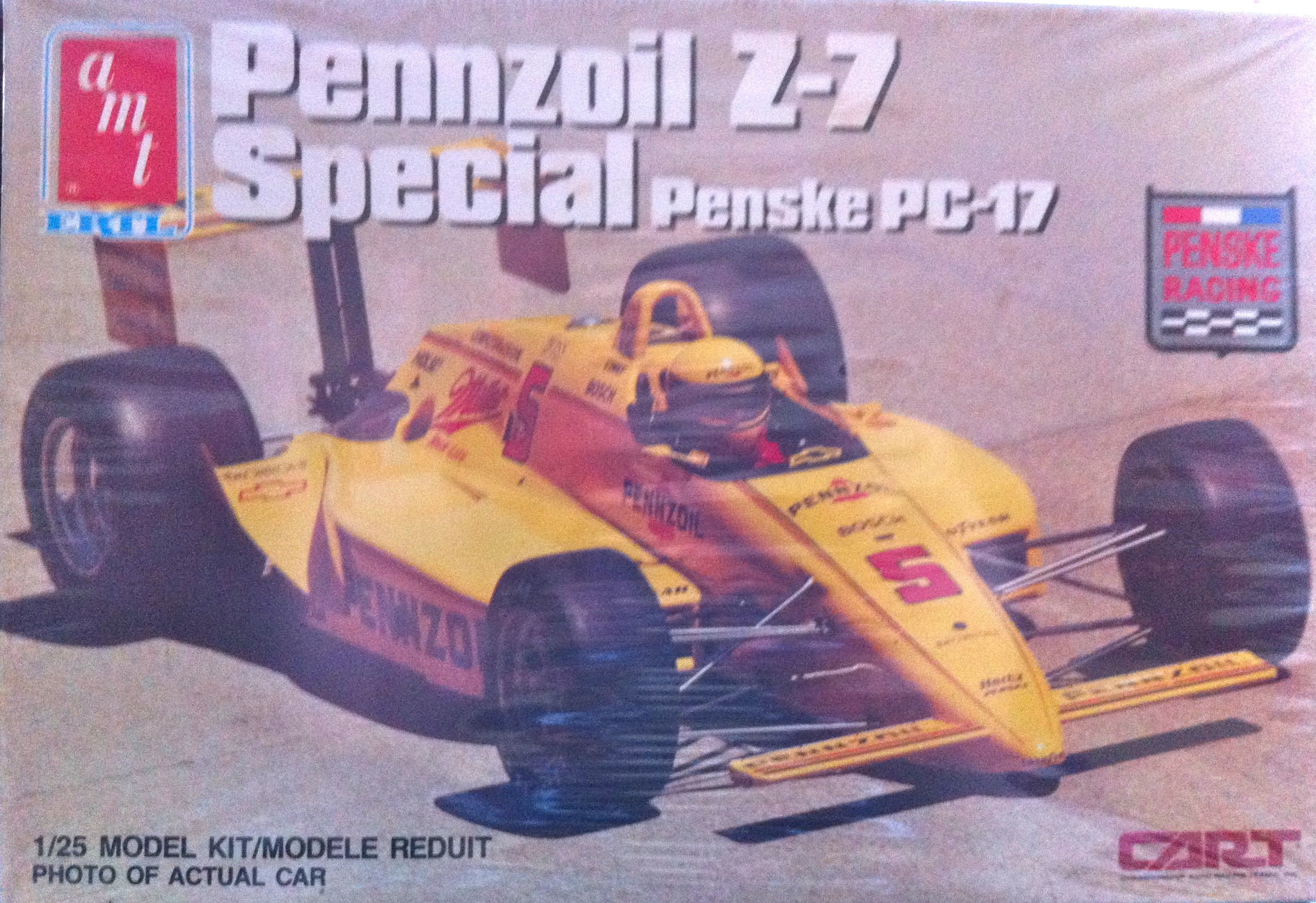 Amazon.com: AMT Penzoil Z-7 Special Penske PC-17 Formula Car Model