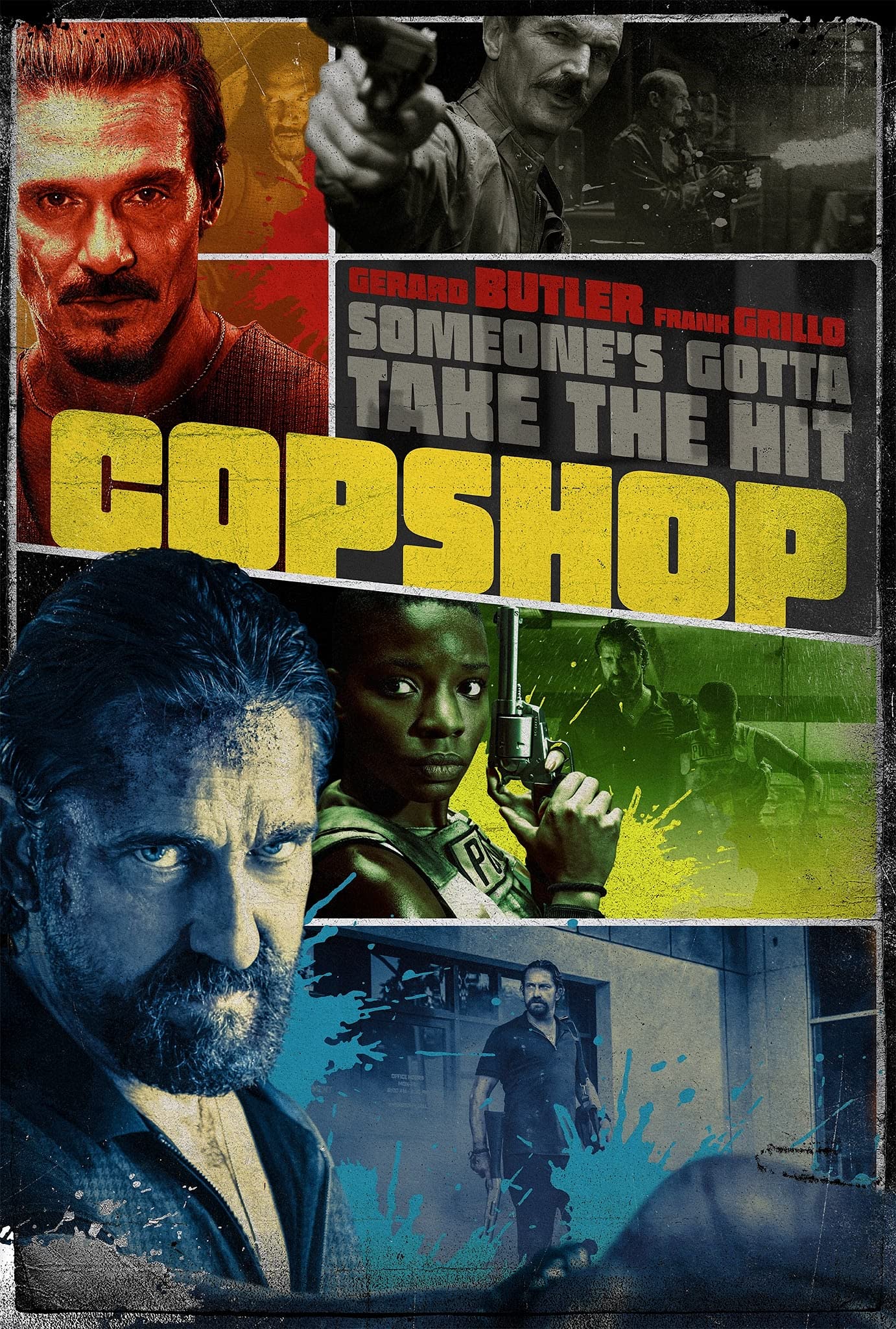 Copshop (2021) Movie Poster Framed or Unframed Glossy Poster (A3 - 297 × 420 mm Framed)