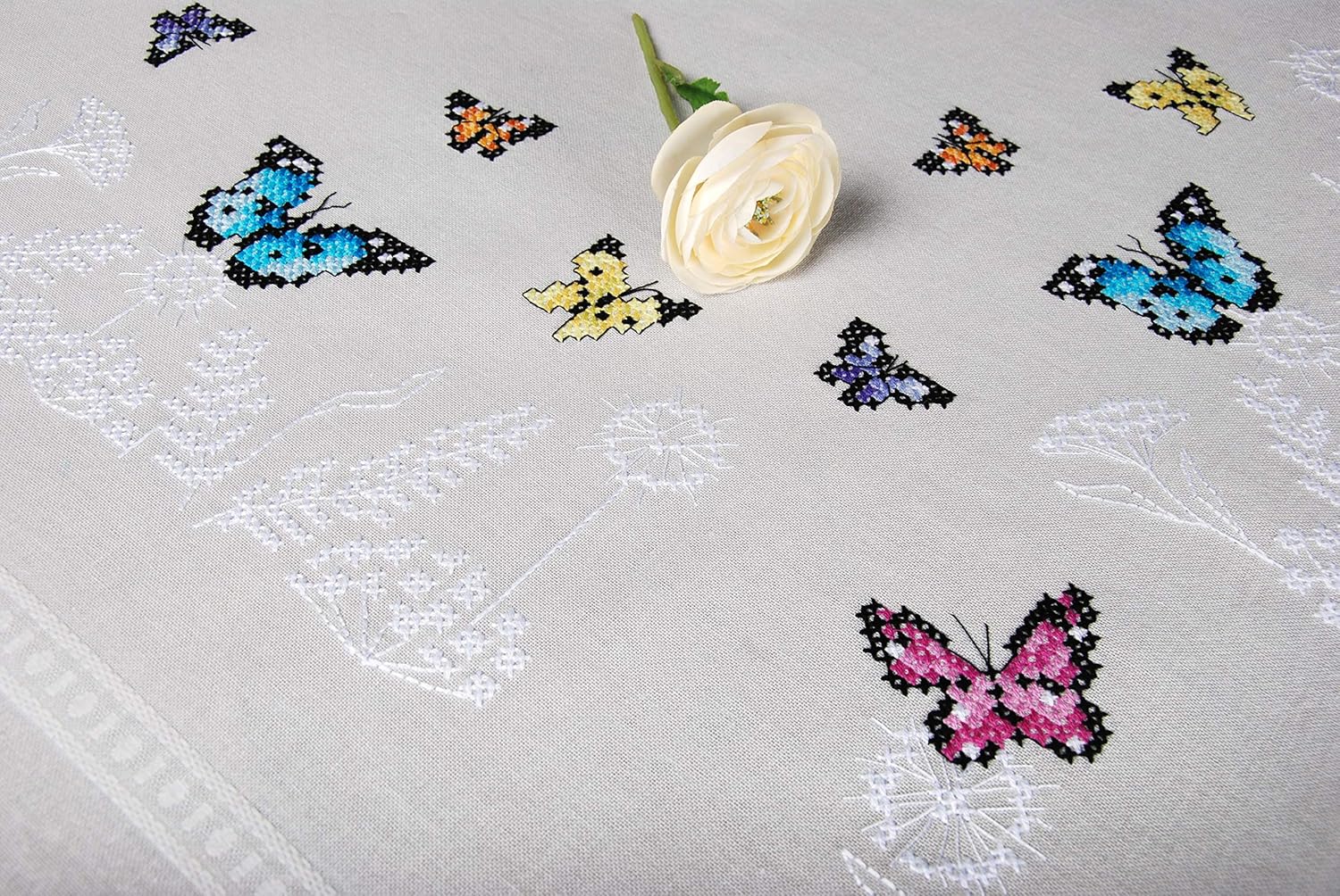 VERVACO (3PL) Stampd EMBROIDRY KIT, Cotton, Butterfly Dance, One Size