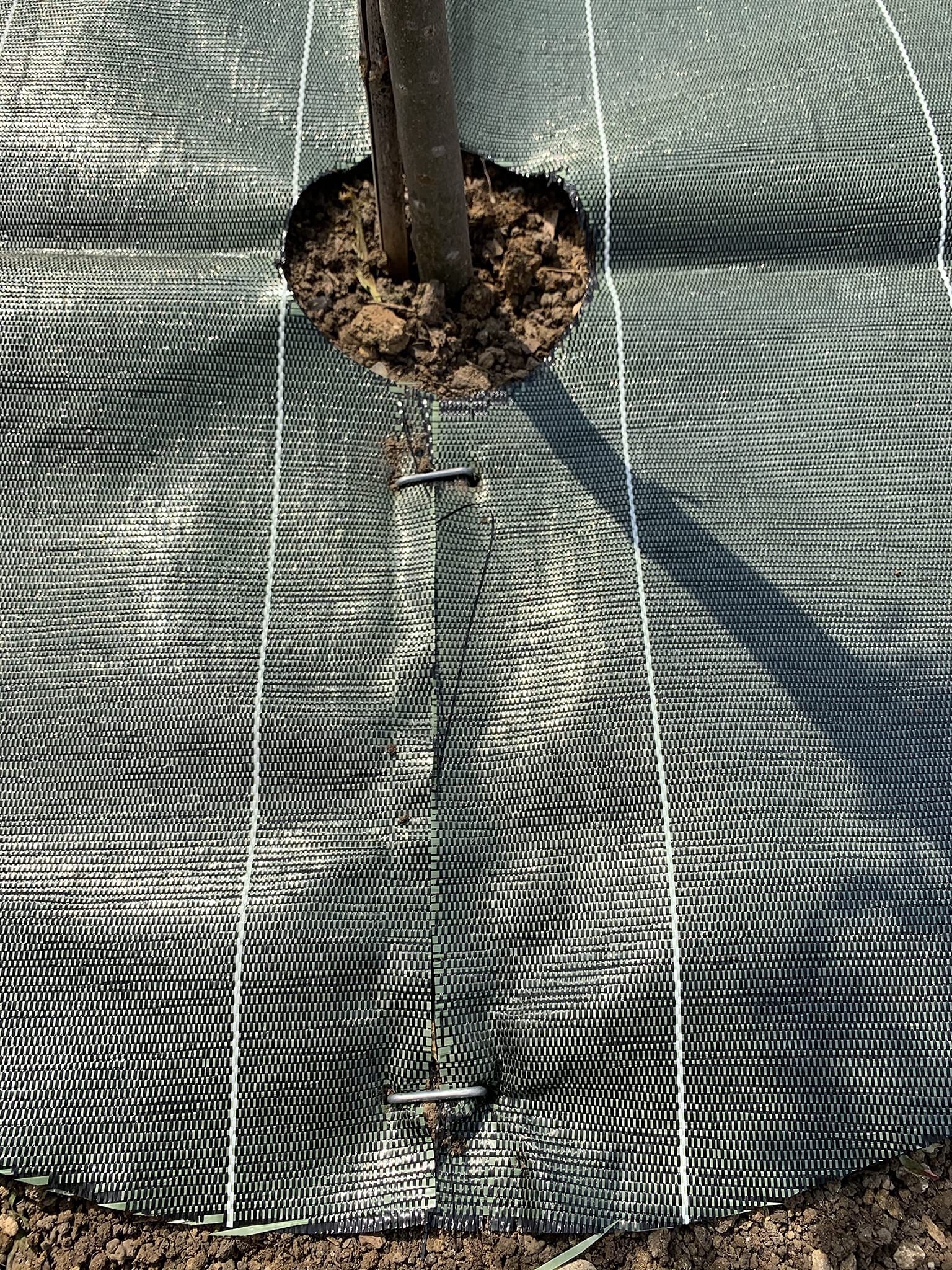 Toile De Paillage Kolvert - 5 Disques Diamètre 80cm Avec 10 Agrafes