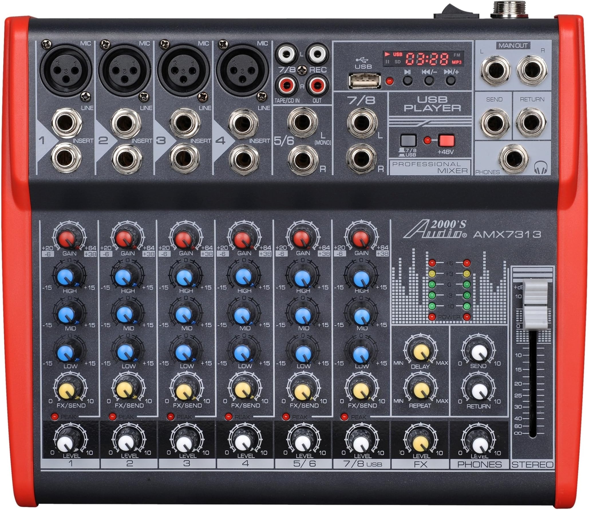 ANT Antmix 8FX MIXER AUDIO 8 CANALI CON PROCESSORE EFFETTI DSP - Foto 13