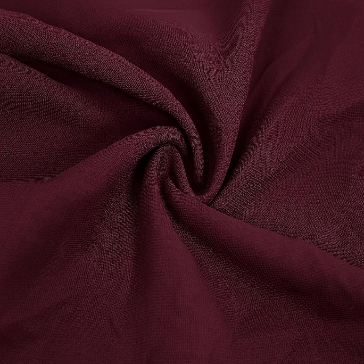 Plum Solid Hi-Multi Chiffon Fabric by The Yard, Chiffon Fabric, Wedding Chiffon, Lightweight Chiffon Fabric - Style 500