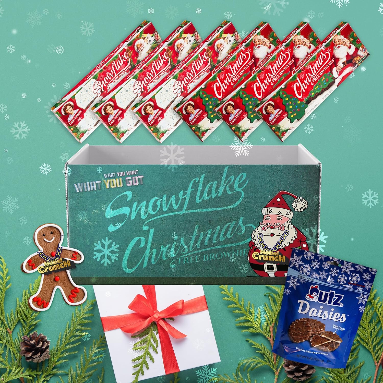 Little Debbie Christmas Snowflake Brownies (15 Brownies) Christmas Tree Brownies