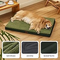 Vista 4 de Bedsure - Cama ortopédica XL para perro extragrande, con funda lavable y extraíble, tapete de espuma con forma de huevera, apta para perros de hasta