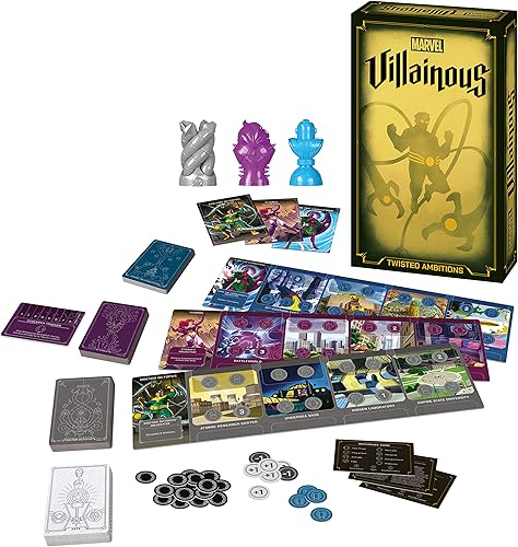 Ravensburger Marvel Villainous Twisted Ambitions Juego de mesa de estrategia para edades de 12 años en adelante, el juego independiente más nuevo de