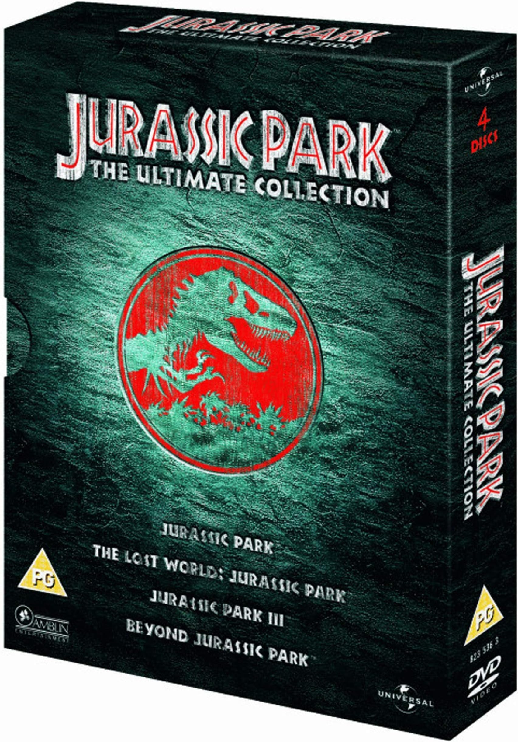 Jurassic Park: The Ultimate Collection 4 DVD Boxset
