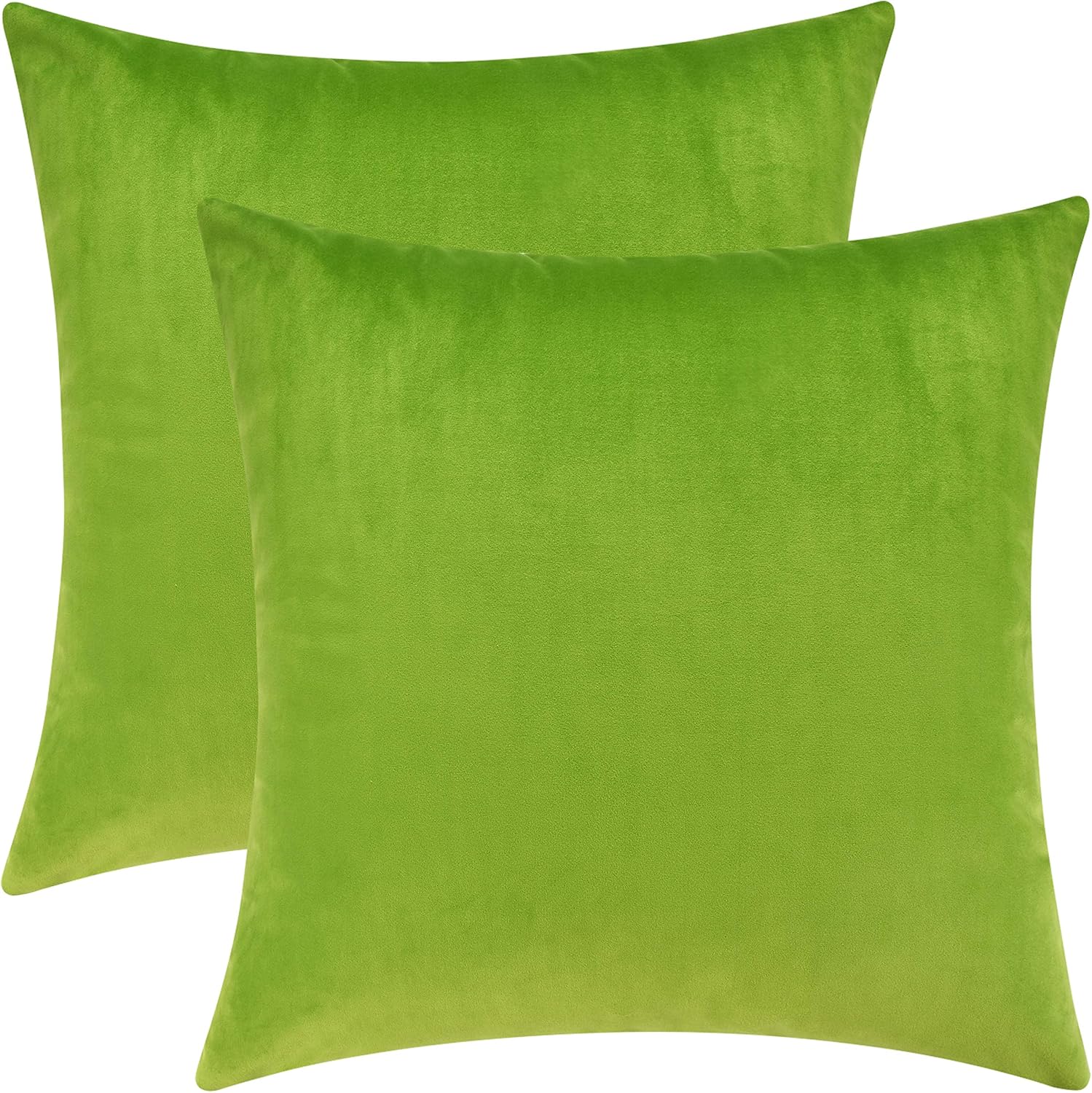 Mixhug Decorative Throw Pillow Covers, Velvet Cushion Covers, Solid Throw Pillow