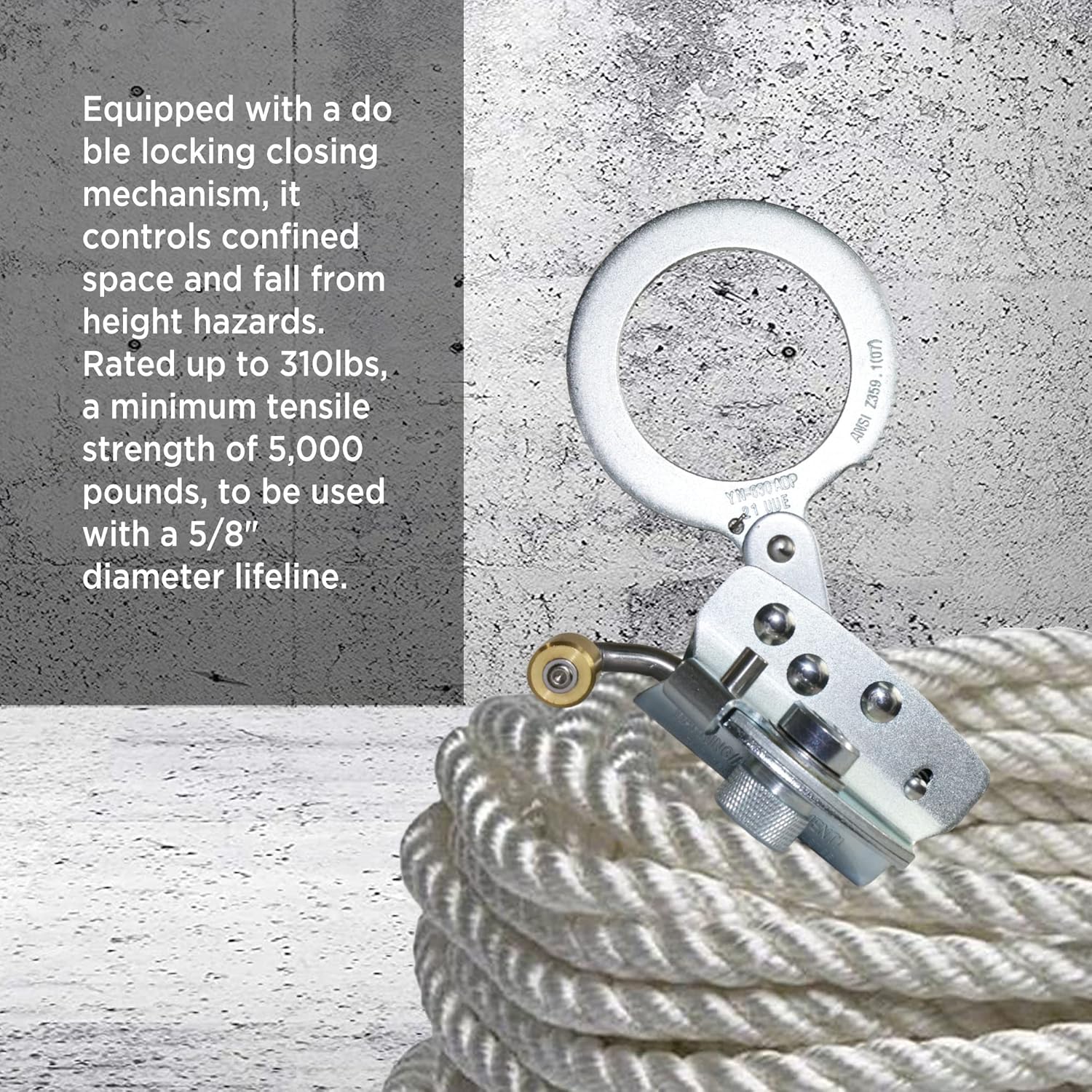 Buy AFP SelfLocking Rope Grab with 2.25 inch Connecting Eye, Used with