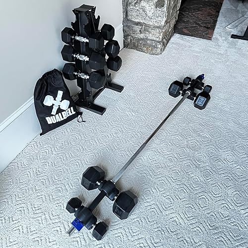 Miniatura 5 de Superset - Adaptadores de mancuernas a barra - Convierte mancuernas para uso en barra de 1 pulgada de diámetro (hasta 100 libras, 2 pares, 2