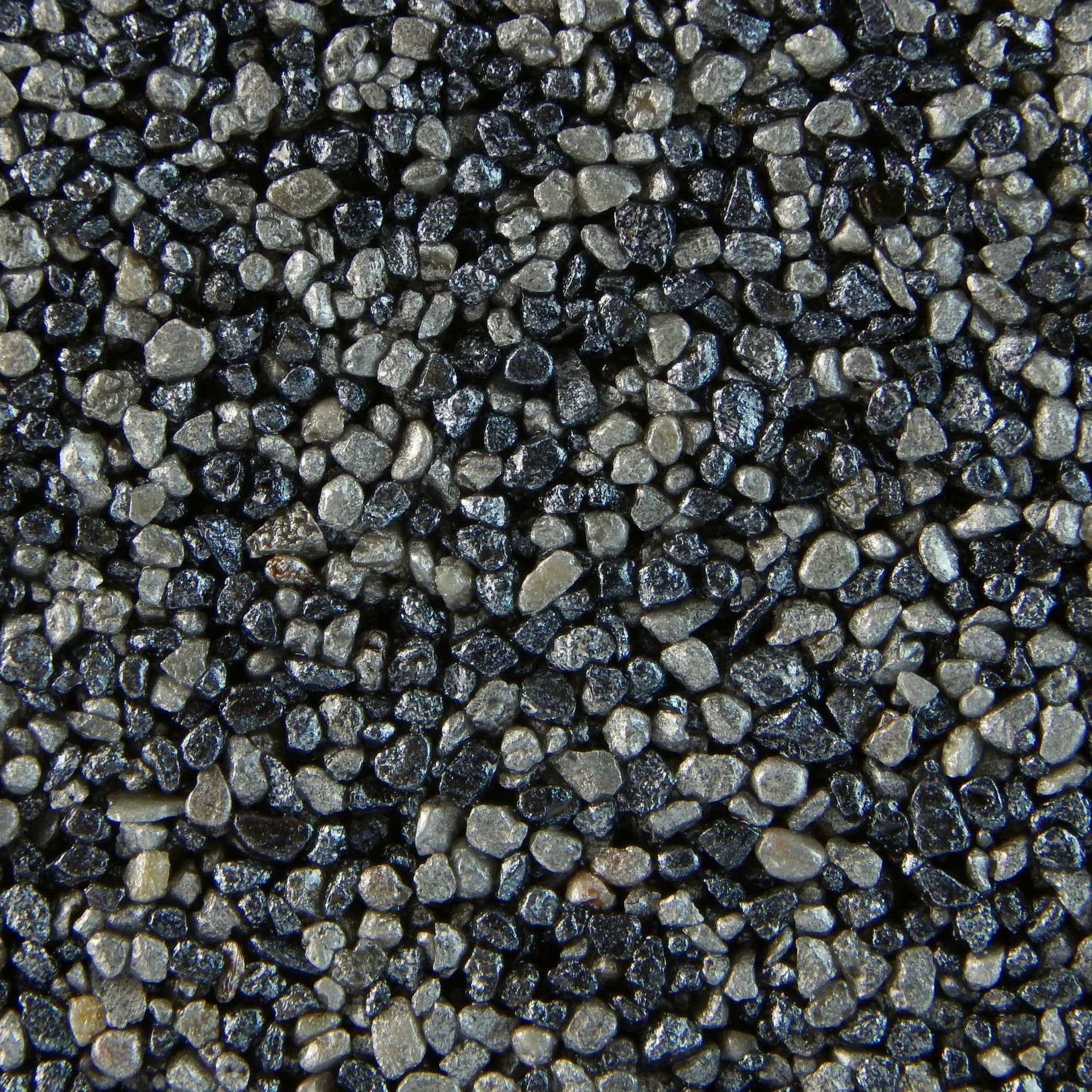 Terralith Buntsteinputz 14kg in grau-anthrazit, Sockelputz für Innen und Außen mit Reinacrylat Bindemittel aus Naturstein, 1-2mm Körnung (BSP58)