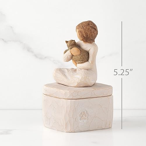 Miniatura 2 de Willow Tree Caja de recuerdo de Kindness (niña), caja de recuerdo esculpida pintada a mano