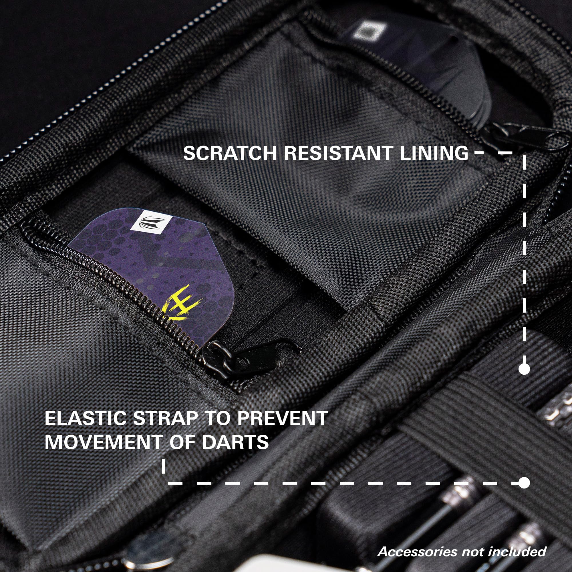 Target Darts Luke Littler Takoma Wallet – Etui na rzutki Luke Littler, uchwyt na rzutki, portfel na rzutki, etui do przechowywania zestawu rzutek, etui na rzutki "The Nuke”
